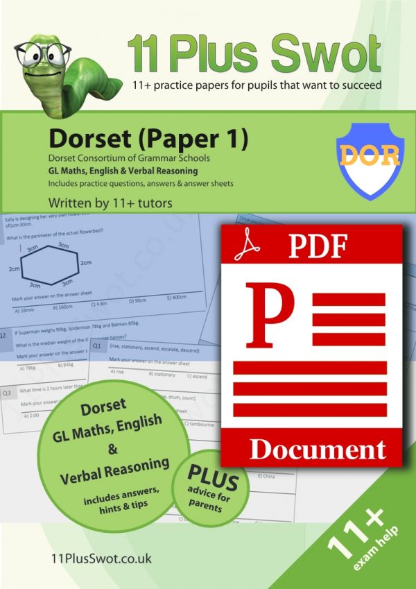 PDF -Dorset Consortium of Grammar Schools-Test 1-Download